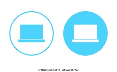 Laptop icon vector. computer sign and symbol