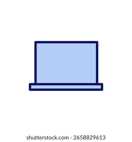 Laptop icon vector. computer sign and symbol