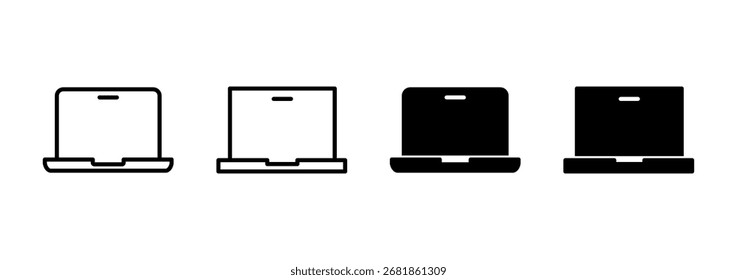 Laptop-Icon-Vektor. Computerzeichen und -symbol