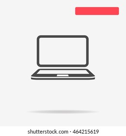 Laptop icon. Vector concept illustration for design.