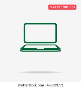 Laptop icon. Vector concept illustration for design.