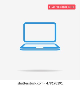 Laptop icon. Vector concept illustration for design.