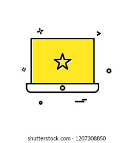 laptop icon vector design 