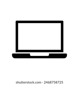 laptop icon vector design template simple and clean