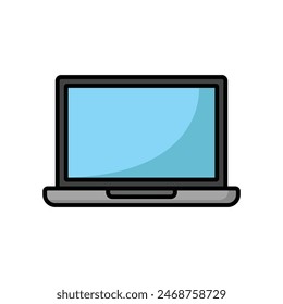 laptop icon vector design template simple and clean