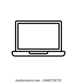 laptop icon vector design template simple and clean
