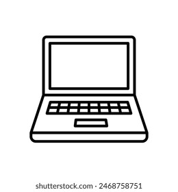 laptop icon vector design template simple and clean