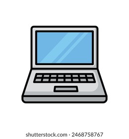 laptop icon vector design template simple and clean