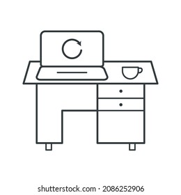 Laptop icon vector design templates on white background