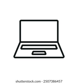 Laptop icon vector design templates simple and modern concept graphic
