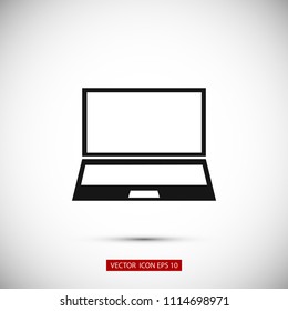 laptop iconVector EPS 10 illustration style