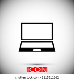 laptop iconVector EPS 10 illustration style