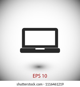 Laptop icon, Vector EPS 10 illustration style