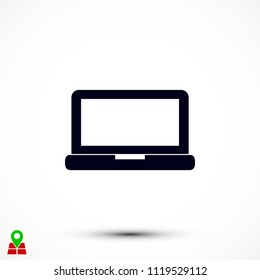 Laptop icon, Vector EPS 10 illustration style