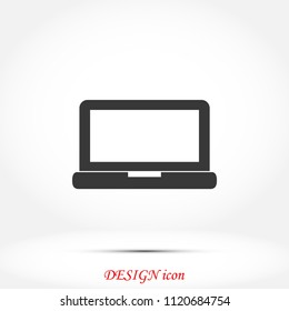 Laptop icon, Vector EPS 10 illustration style