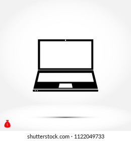 laptop iconVector EPS 10 illustration style