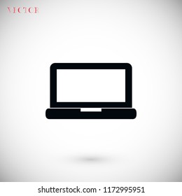 Laptop icon, Vector EPS 10 illustration style