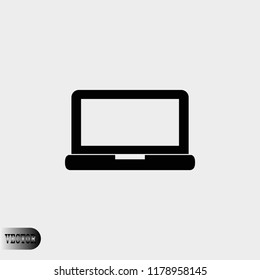 Laptop icon, Vector EPS 10 illustration style