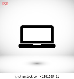 Laptop icon, Vector EPS 10 illustration style