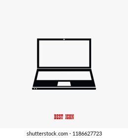 laptop iconVector EPS 10 illustration style