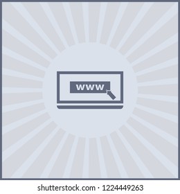 Laptop icon, Vector EPS 10 illustration style