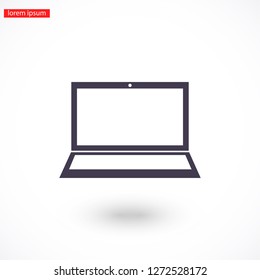 laptop icon, Vector  Eps 10