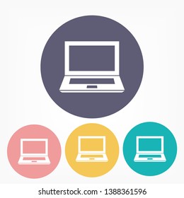 laptop icon, Vector  Eps 10 . Lorem Ipsum Flat Design 