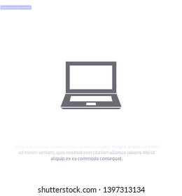 laptop icon, Vector  Eps 10 . Lorem Ipsum Flat Design 