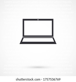 laptop icon, Vector  Eps 10. Lorem Ipsum Flat Design 