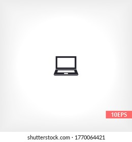 laptop icon, Vector  Eps 10 . Lorem Ipsum Flat Design 