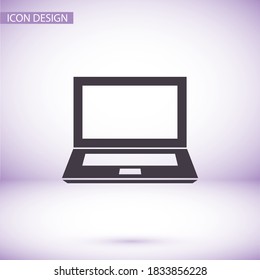 laptop icon, Vector  Eps 10 . Lorem Ipsum Flat Design 