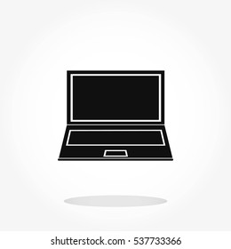 laptop icon. Vector EPS 10 illustration style