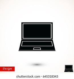 laptop iconVector EPS 10 illustration style
