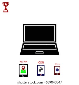 laptop iconVector EPS 10 illustration style