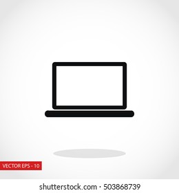 laptop icon vector, flat design best vector icon