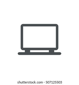 Laptop Icon Vector flat design style