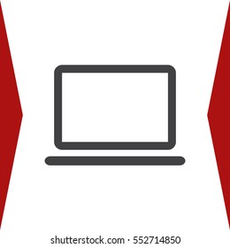 Laptop Icon Vector flat design style