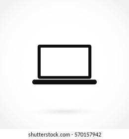laptop icon vector, flat design best vector icon