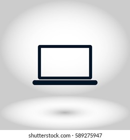 laptop icon vector, flat design best vector icon