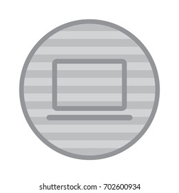 Laptop Icon Vector flat design style