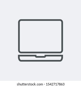laptop icon. vector flat illustration