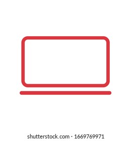 Vector de icono de portátil. símbolo plano. Ilustración perfecta en negro sobre fondo blanco.