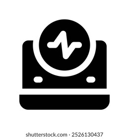 Icono del glifo del Vector para su Sitio web, móvil, presentación y diseño del logotipo.