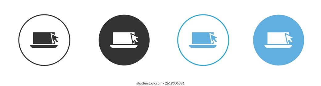 Laptop icon Vector Graphic set