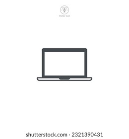 Vector de iconos de portátiles que ilustra la conectividad digital, la movilidad laboral y la tecnología moderna, ideal para representar el trabajo remoto, la educación y la computación