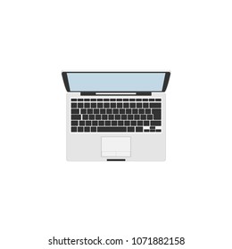 Laptop icon, vector illustration.