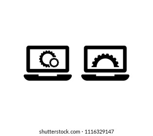 Laptop Icon Vector Illustration