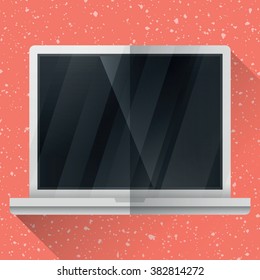 Laptop Icon. Vector Illustration