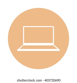 Laptop icon. Vector illustration