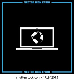 Laptop icon vector illustration